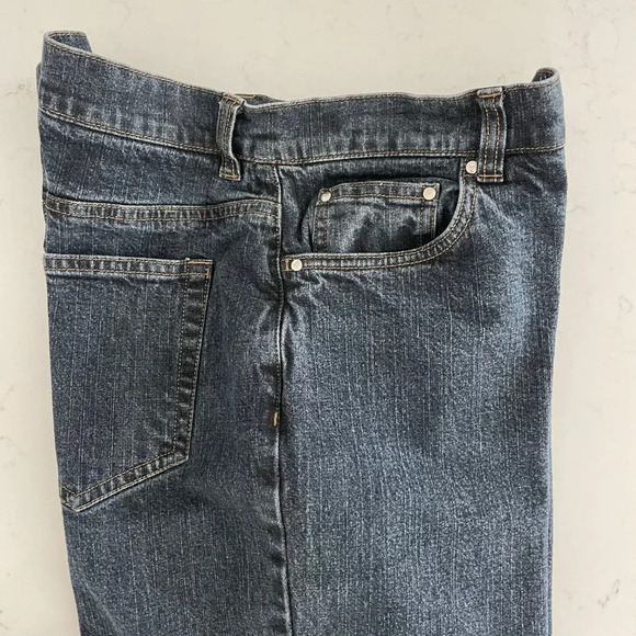 Jones New York Signature 5 Pocket Midrise Dk Wash Cotton Denim Jeans Blue Sz 10 - Picture 5 of 11